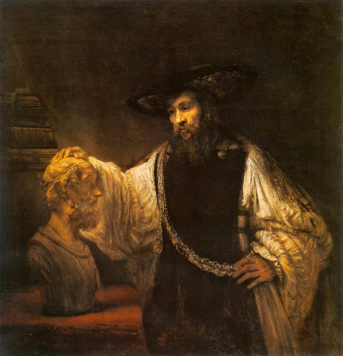 Aristotele con un busto di Omero - Metropolitan Museum of Art, New York